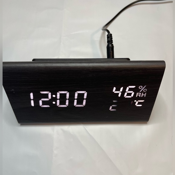 Other - Digital Alarm Clock, with Wooden Electronic LED Time Display